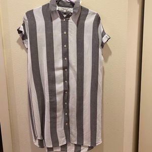 Madewell striped tunic dress